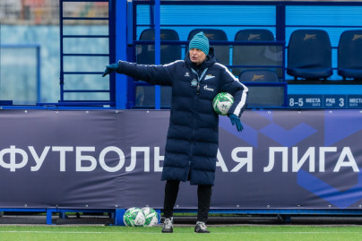 Тренировка «Зенита»-м перед матчем с «Динамо»-м