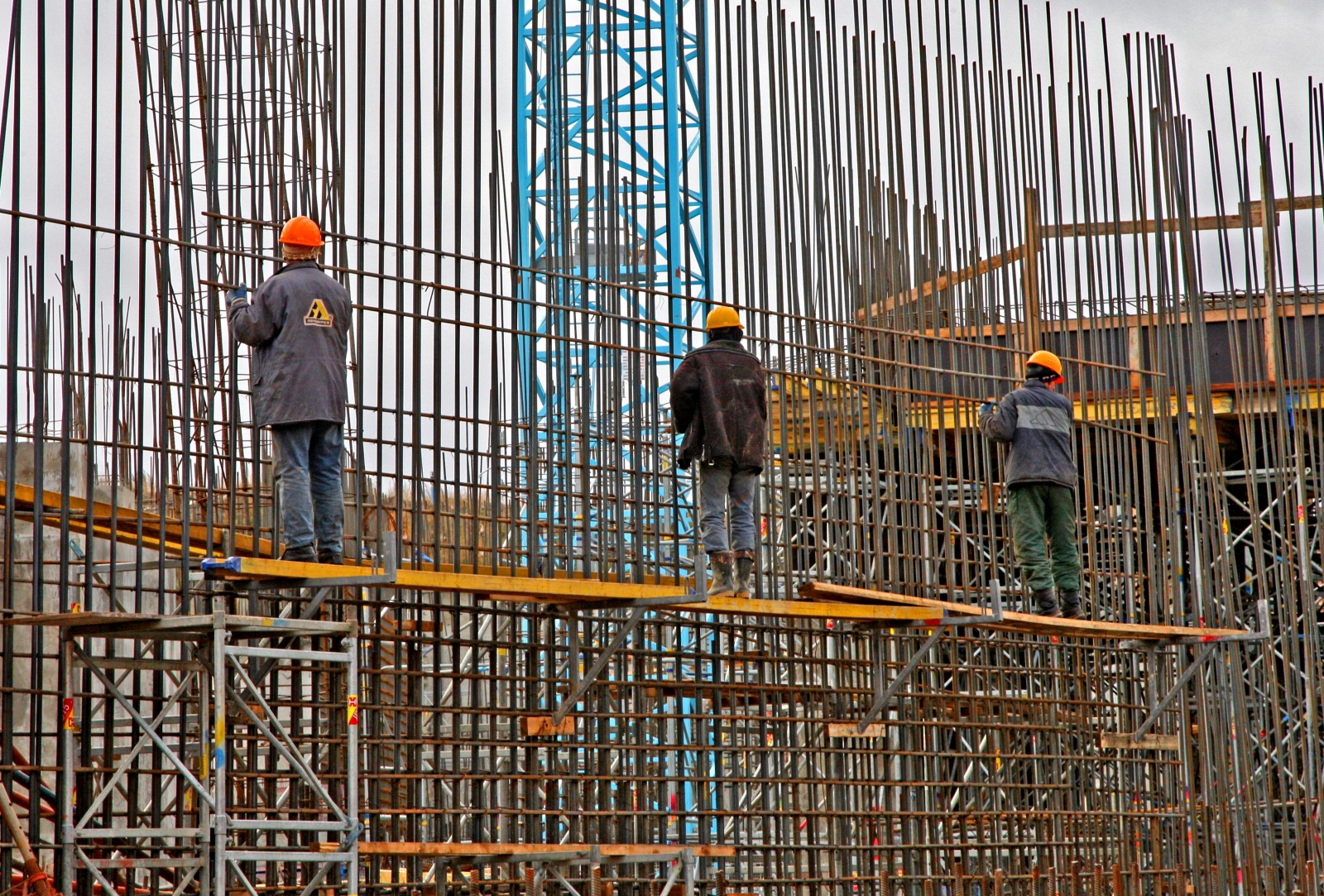 Строительстов нового стадиона на Крестовском острове