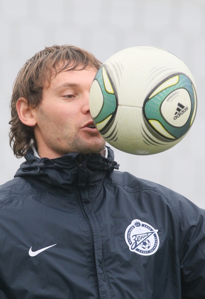Тренировка перед матчем 30-го тура СОГАЗ-Чемпионата России 2011/2012 c ФК «Кубань»
