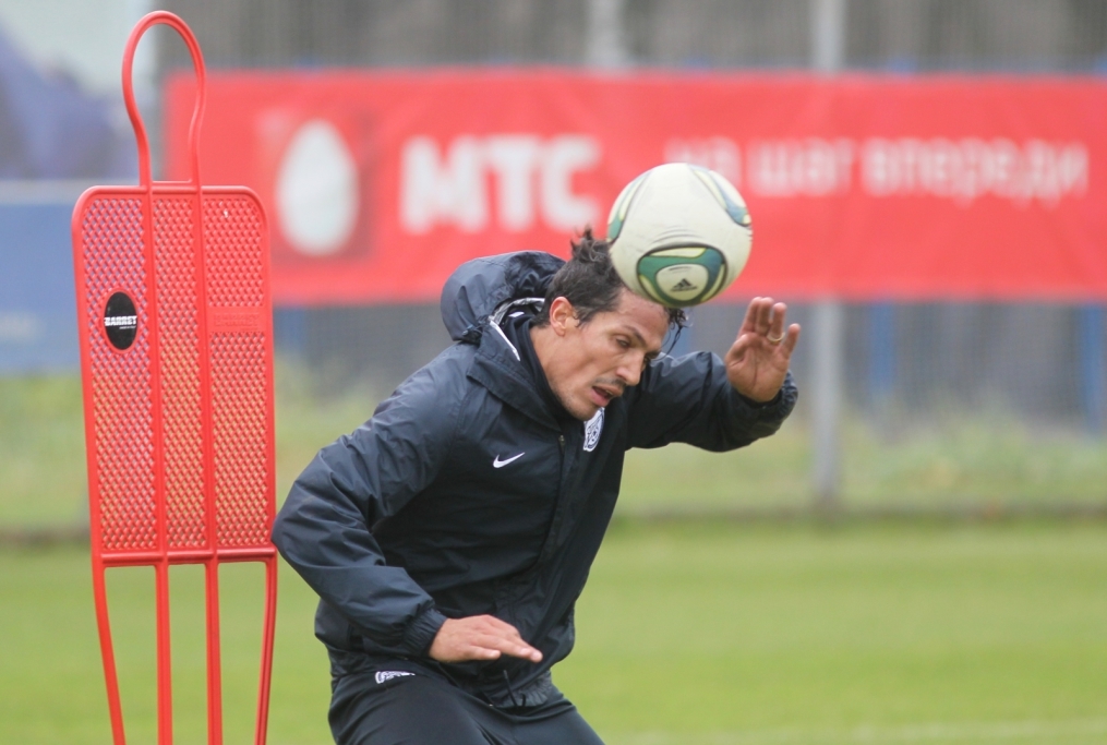 Тренировка перед матчем 30-го тура СОГАЗ-Чемпионата России 2011/2012 c ФК «Кубань»