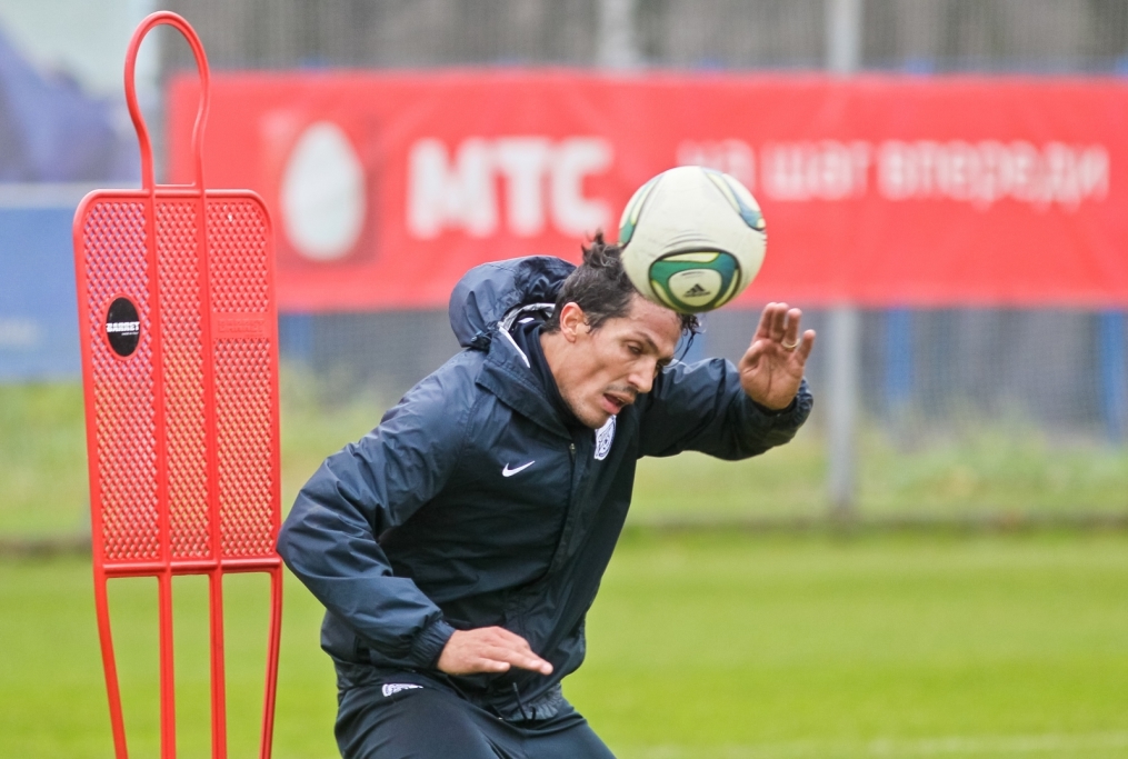 Тренировка перед матчем ФК Кубань