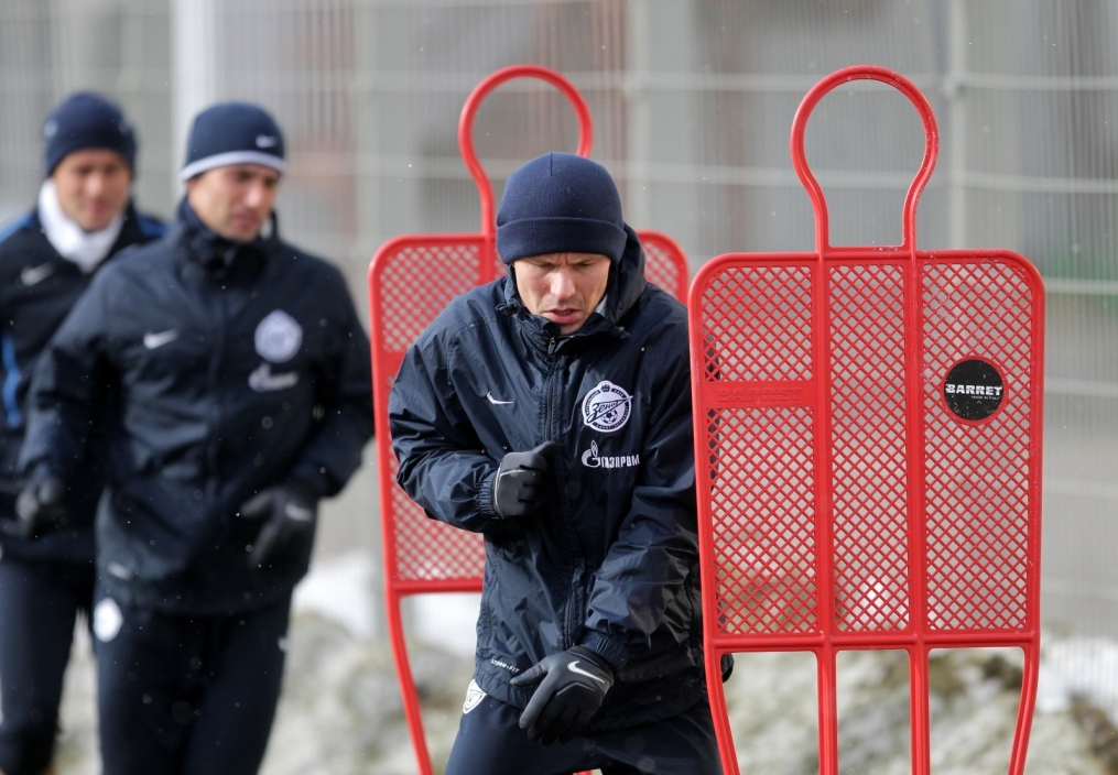 Открытая тренировка перед матчем 35-го тура с «Динамо»