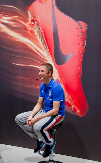 Презентация бутс Nike в экипировочном центре 