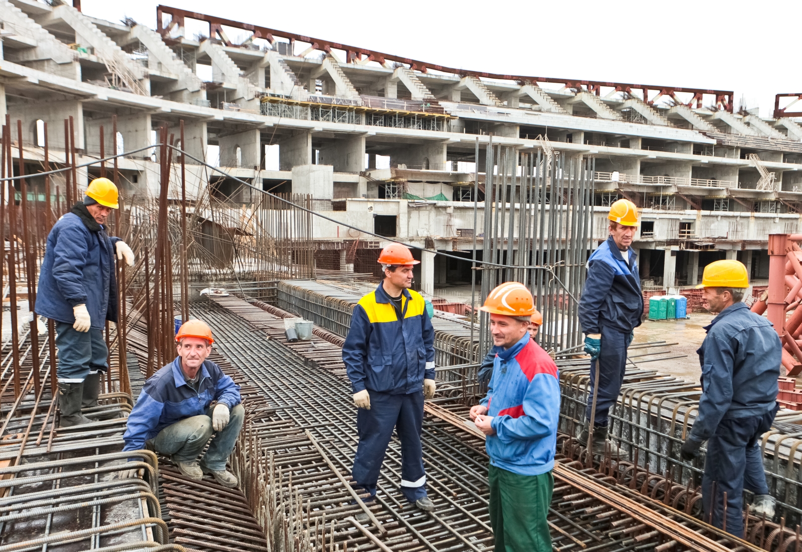 Строительство нового стадиона «Газпром-Арена»