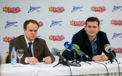 Пресс-конференция по случаю начала сотрудничества ФК «Зенит» и Carl's Jr.
