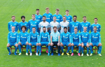 Командная фотосессия основного состава ФК «Зенит» сезона 2015/2016