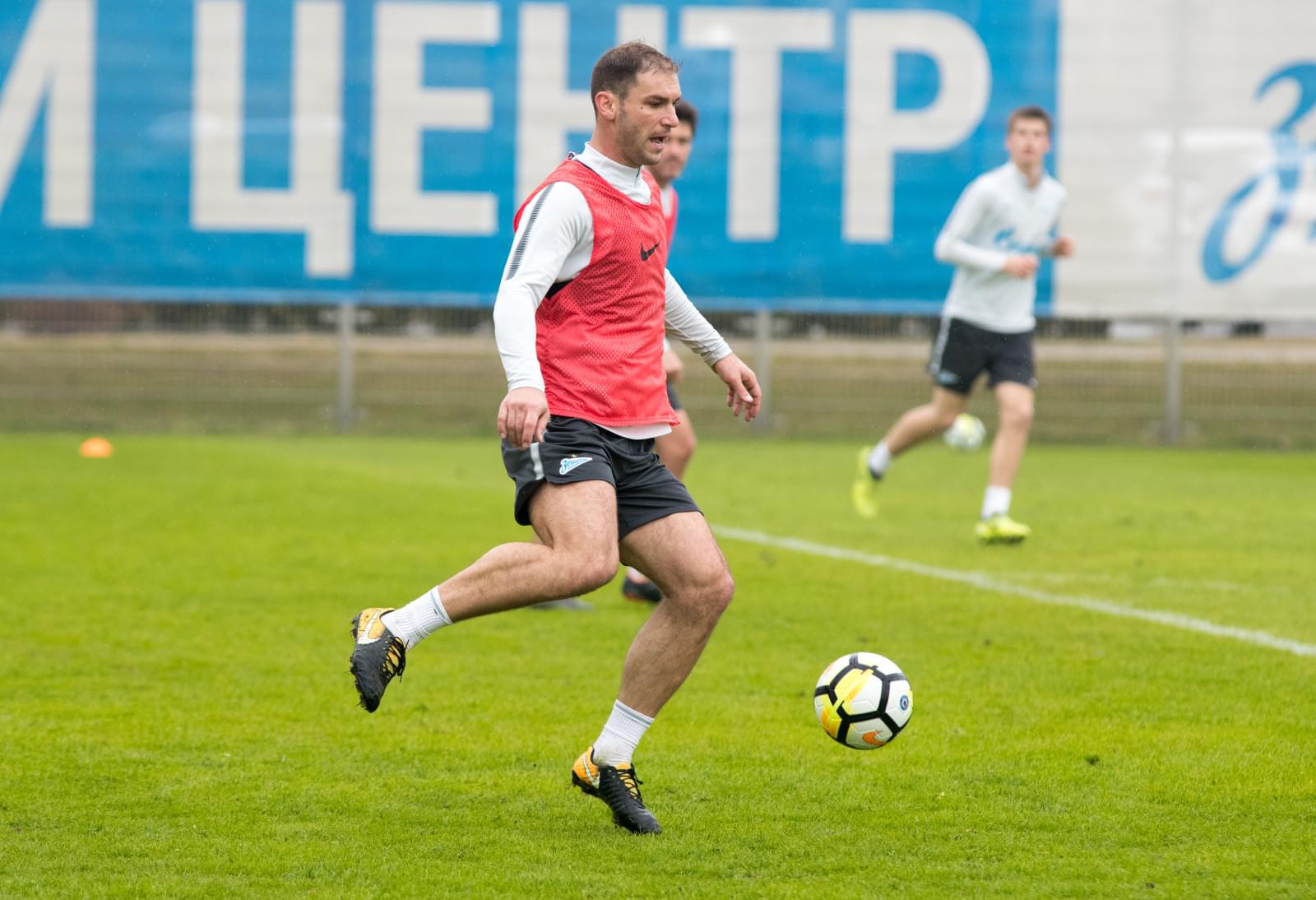 Тренировка «Зенита» перед матчем с «Динамо»
