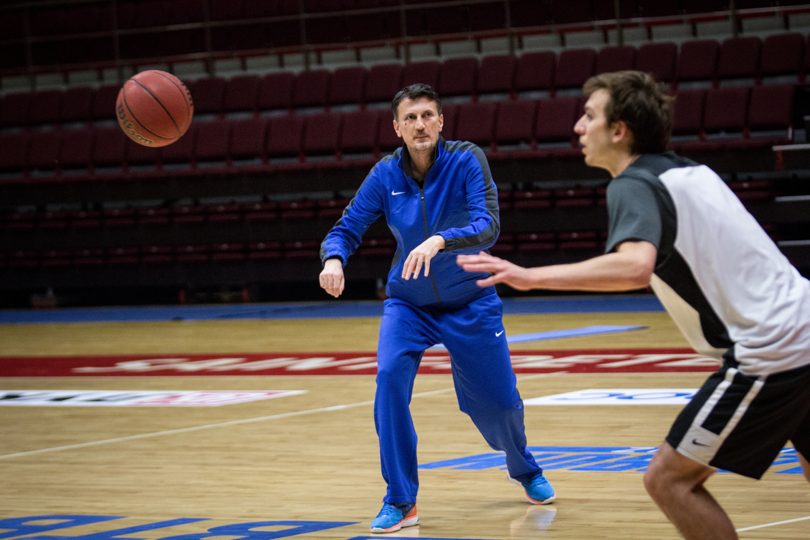 Тренировка основного состава БК «Зенит»