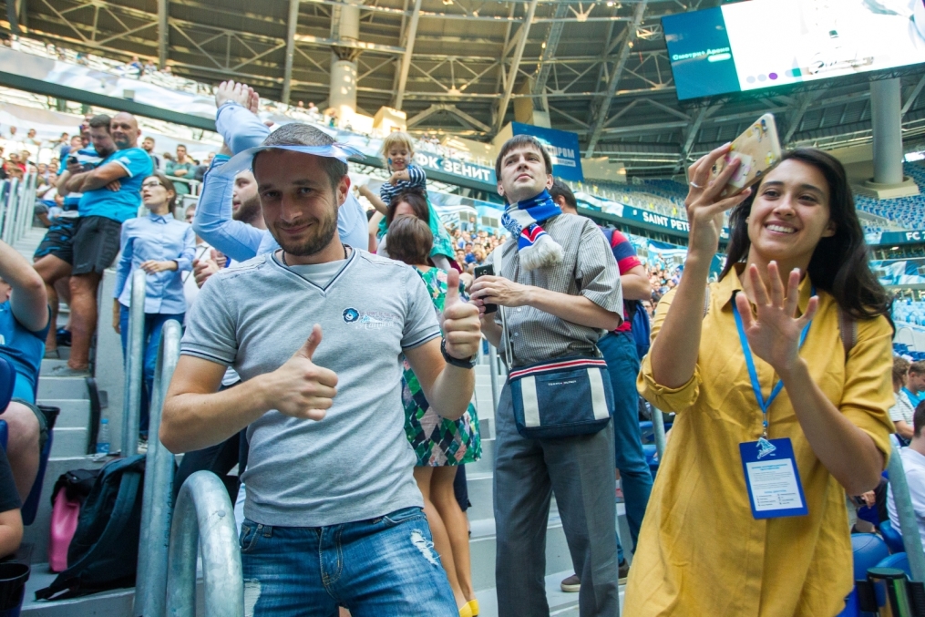 «Зенит» — «Динамо»: фан-зона «Смотри+ Арена» на стадионе «Санкт-Петербург»