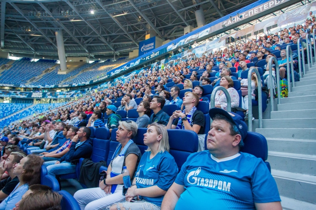«Зенит» — «Динамо»: фан-зона «Смотри+ Арена» на стадионе «Санкт-Петербург»