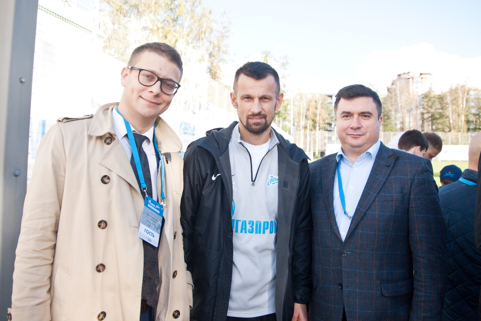 Корпоративные клиенты страховой группы «СОГАЗ» на тренировке ФК «Зенит»