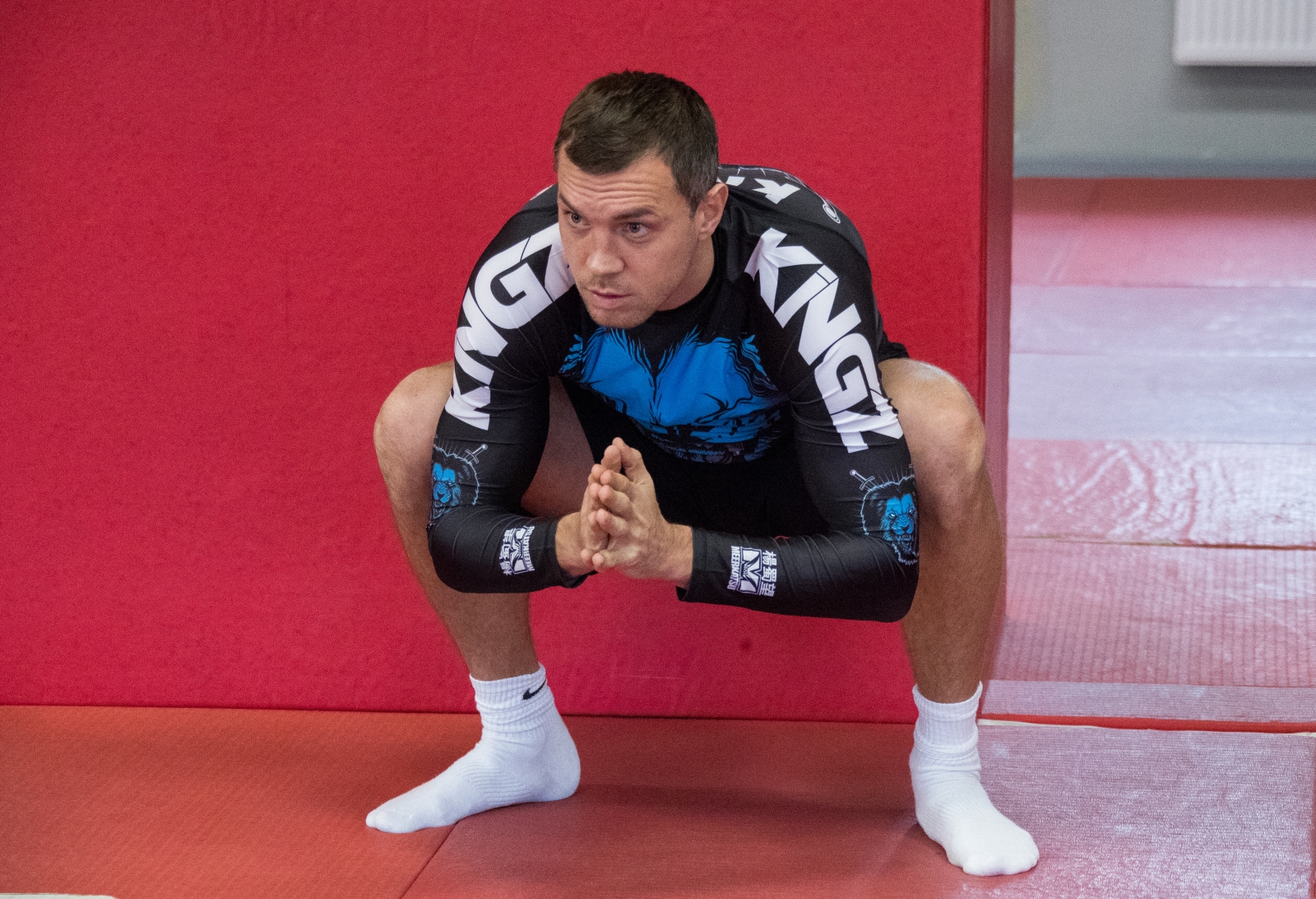 Совместная тренировка бойца UFC Александра Волкова и Артема Дзюбы