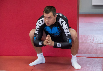Совместная тренировка бойца UFC Александра Волкова и Артема Дзюбы