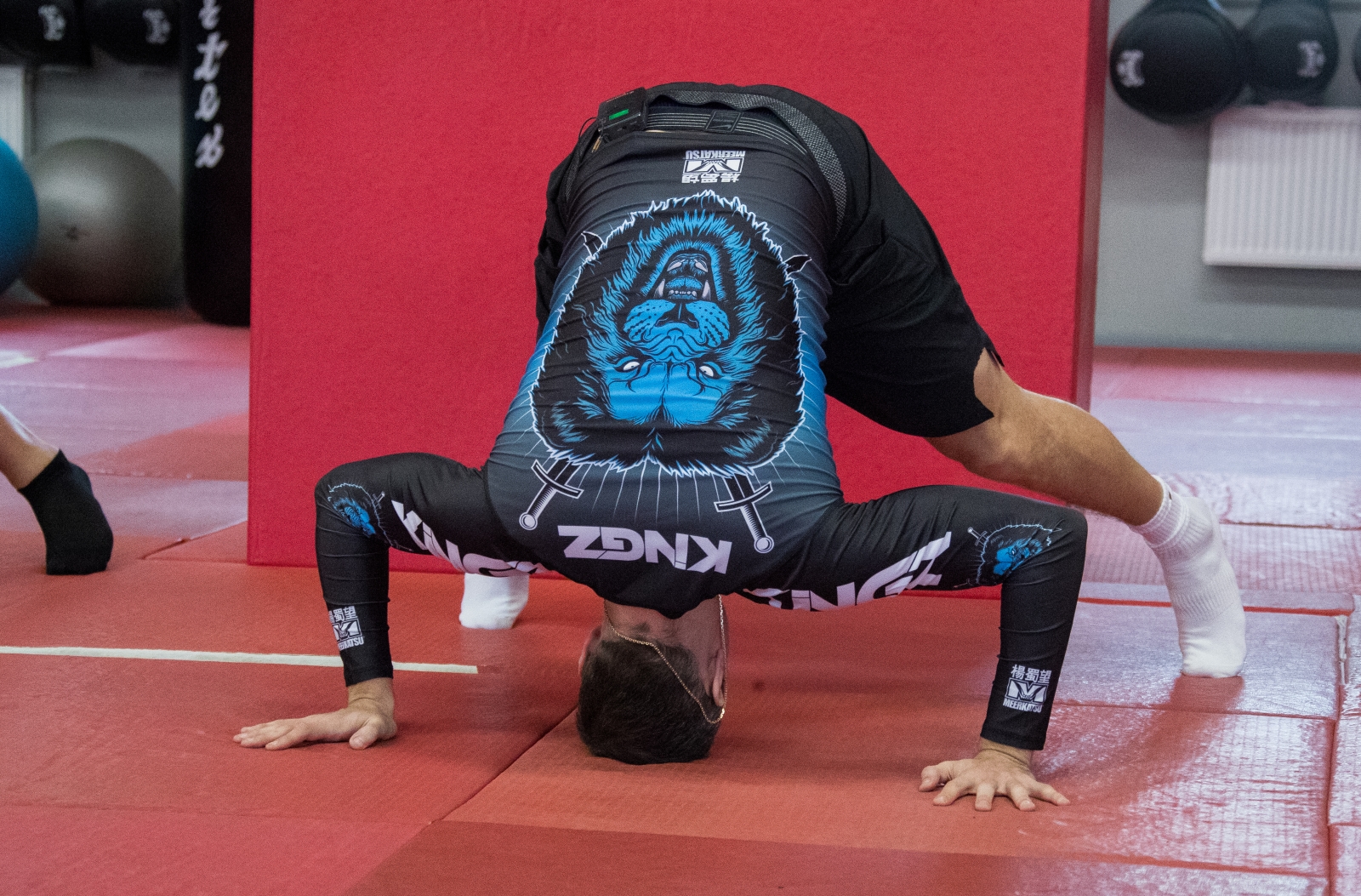 Совместная тренировка бойца UFC Александра Волкова и Артема Дзюбы