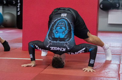 Совместная тренировка бойца UFC Александра Волкова и Артема Дзюбы