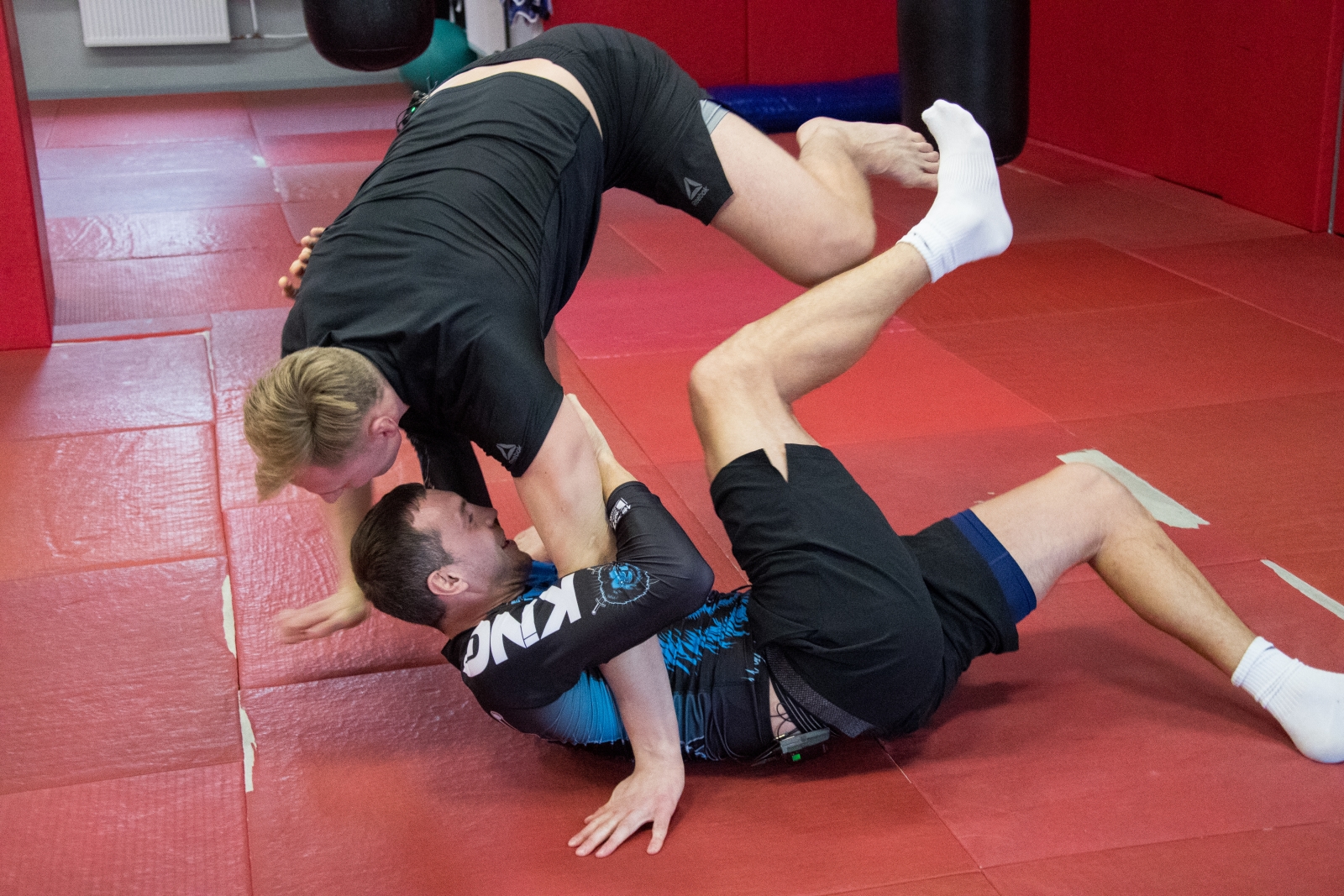 Совместная тренировка бойца UFC Александра Волкова и Артема Дзюбы