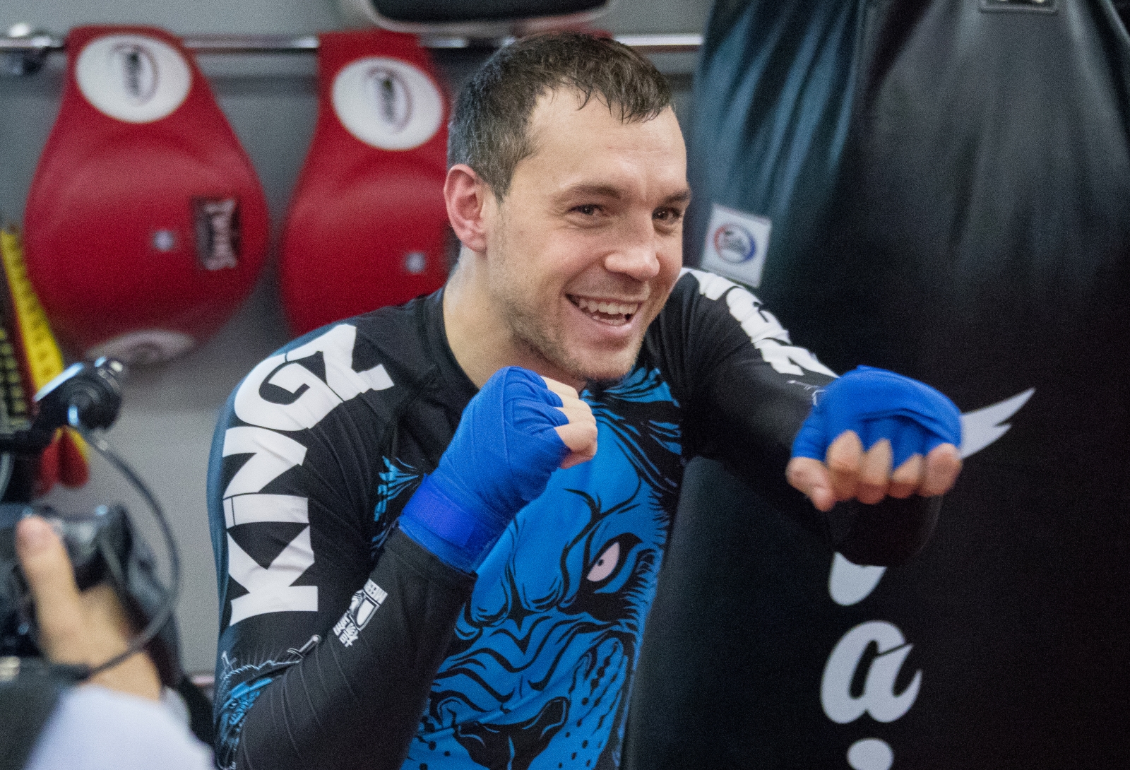 Совместная тренировка бойца UFC Александра Волкова и Артема Дзюбы