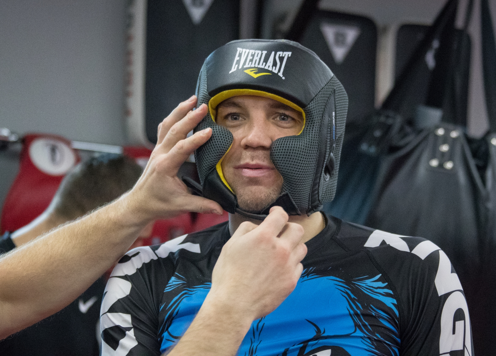 Совместная тренировка бойца UFC Александра Волкова и Артема Дзюбы