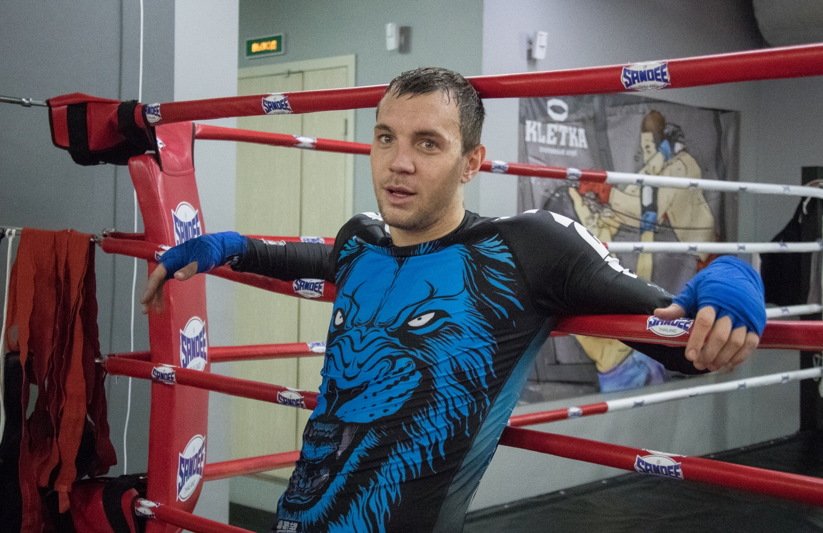 Совместная тренировка бойца UFC Александра Волкова и Артема Дзюбы