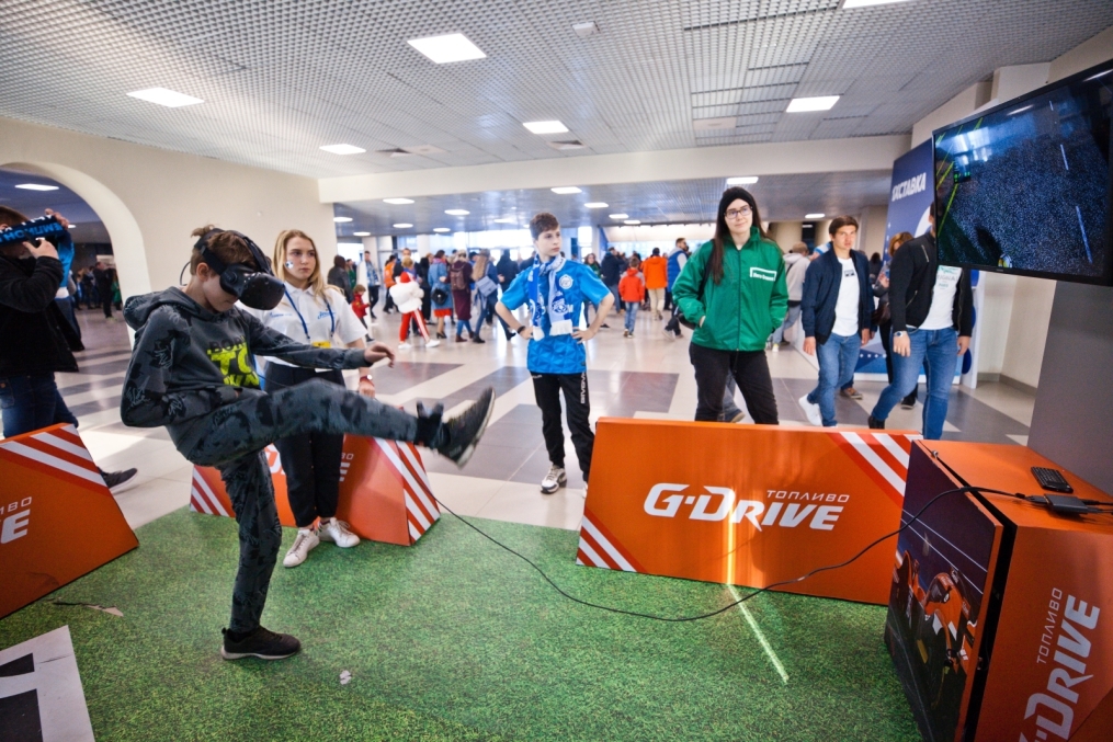 Сектор Чемпионов G-Drive и VR-зона ПАО «Газпром Нефть» на матче «Зенит» — «Крылья Советов»