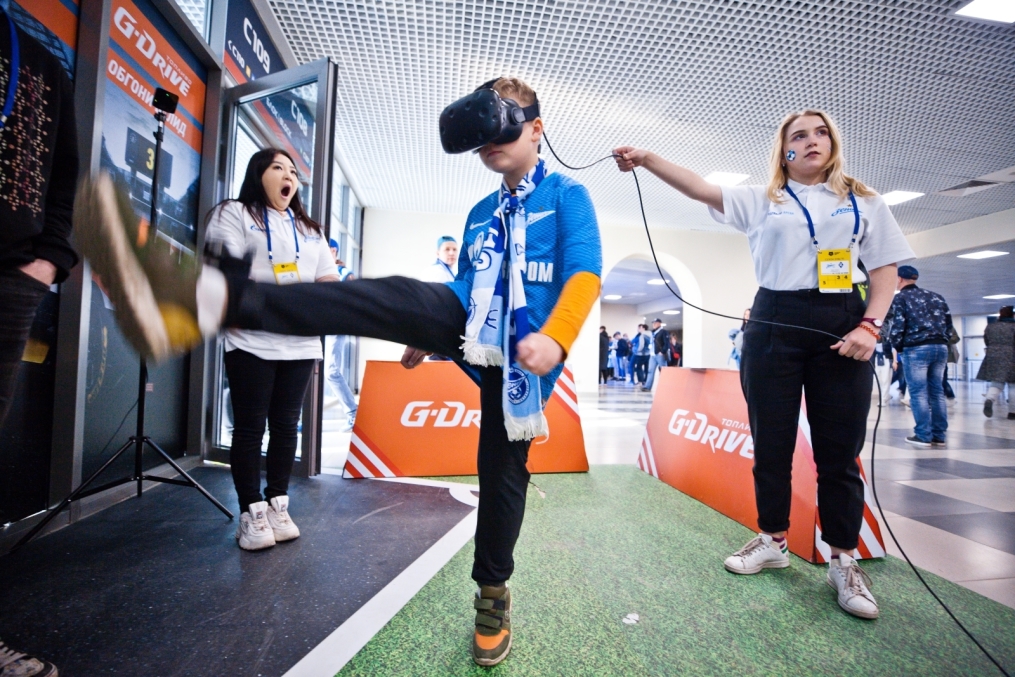 Сектор Чемпионов G-Drive и VR-зона ПАО «Газпром Нефть» на матче «Зенит» — «Крылья Советов»