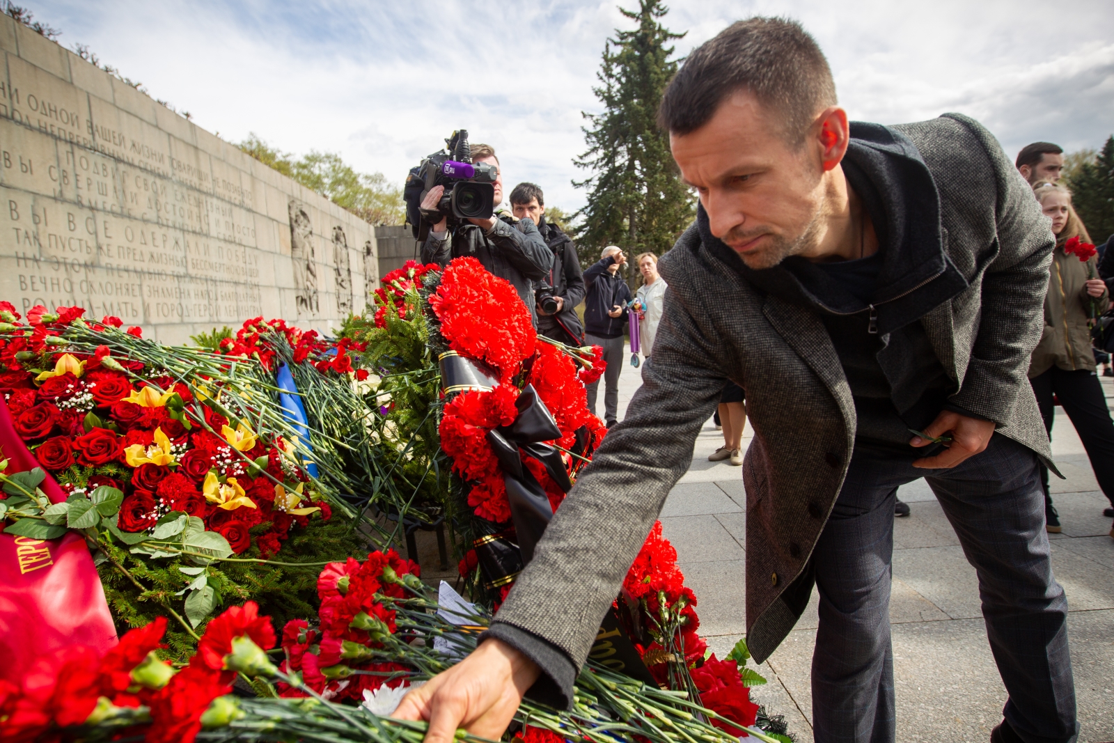 «Зенит» на Пискаревском мемориале