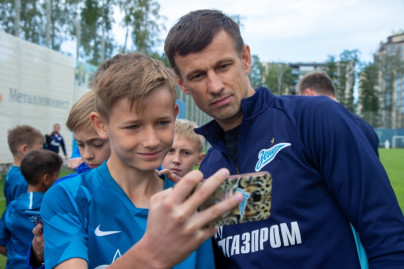 Дети, победители «Большой фестиваль футбола» посетили тренировку «Зенита»