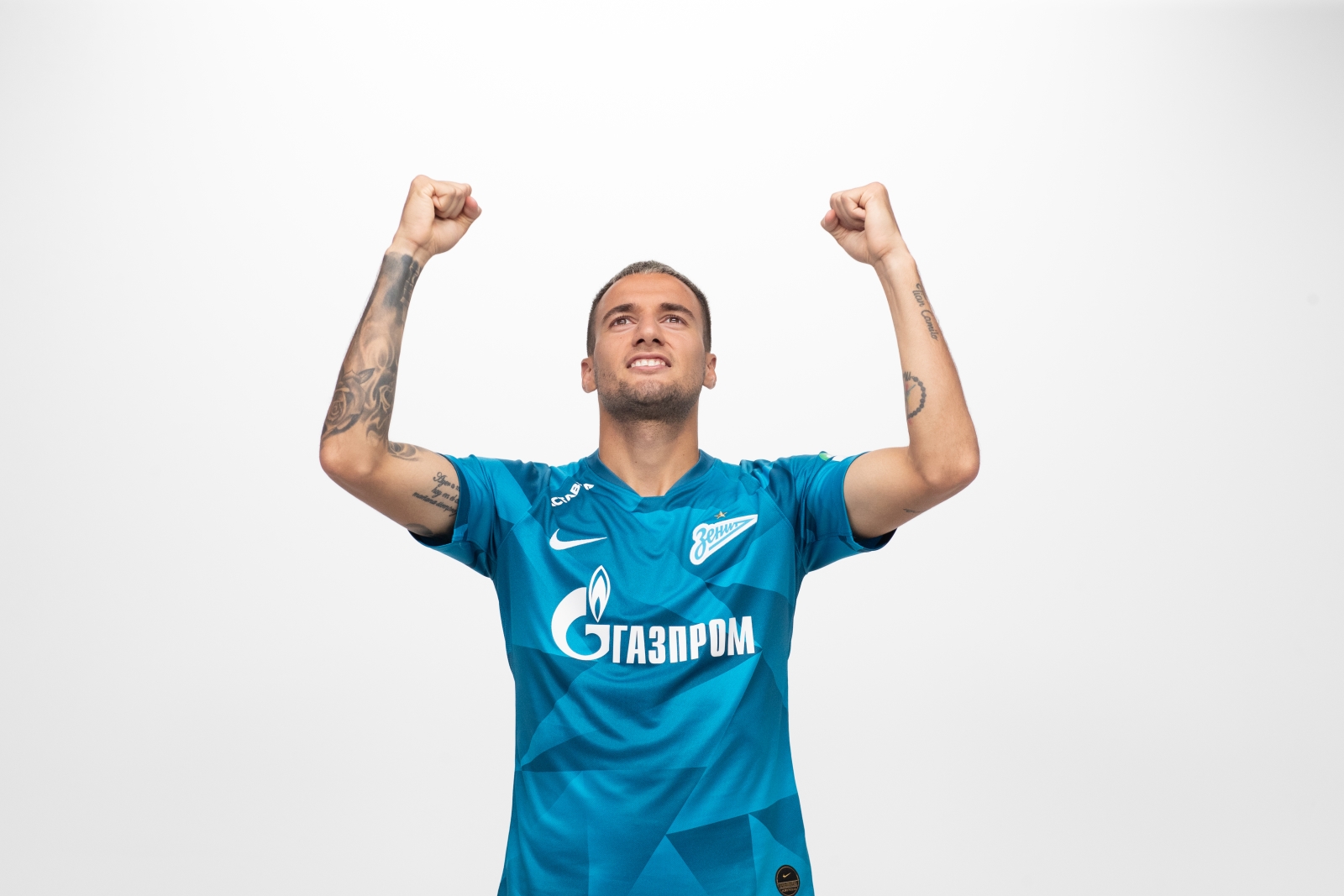 Фотосессия футболистов и тренеров основного состава ФК «Зенит» сезона 2019/20