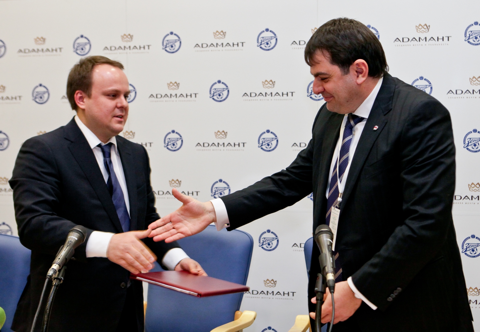 Пресс-конференция компании Адамант ставшей партнером ФК «Зенит»