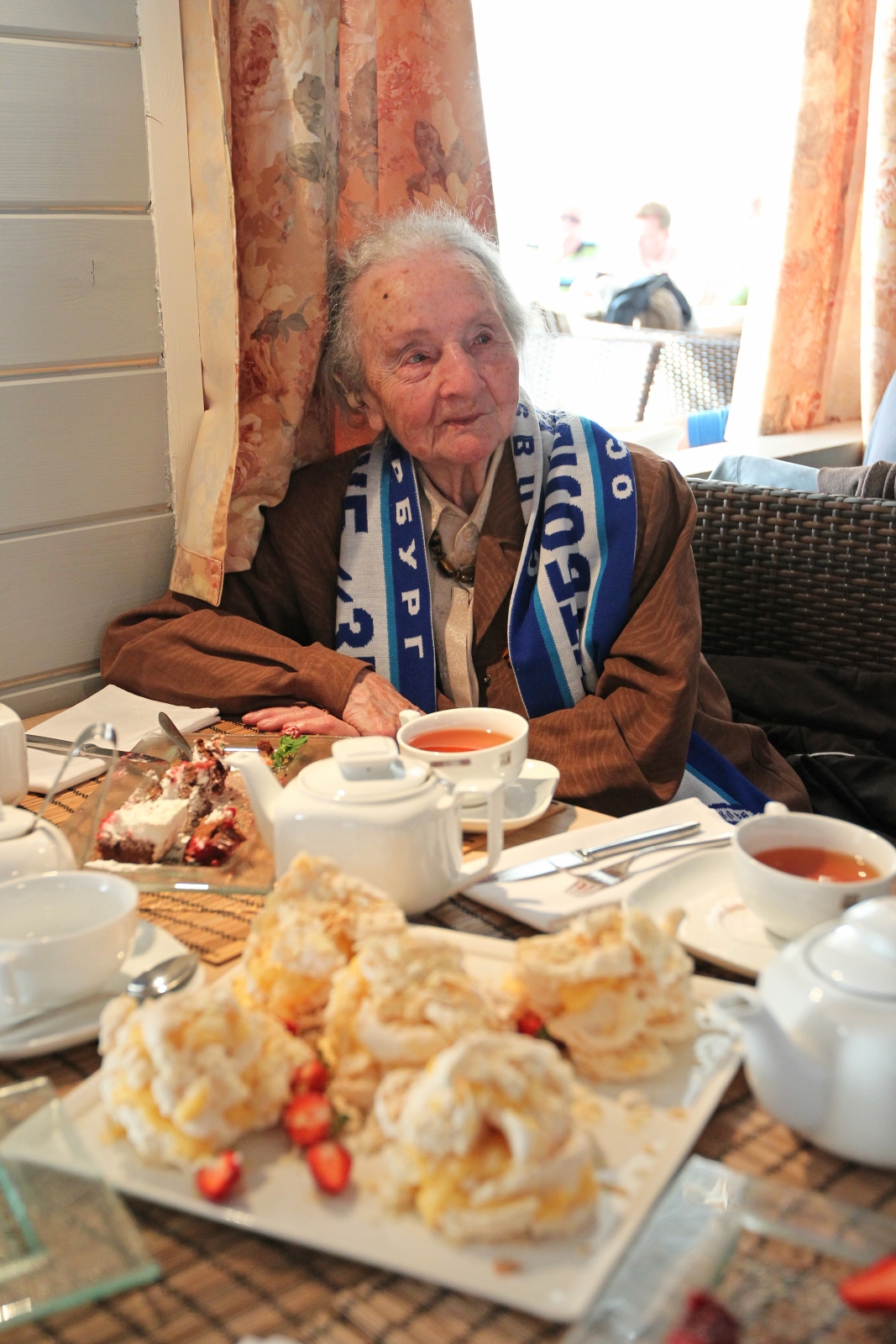 Болельщица «Зенита» 102 летняя Ригина 