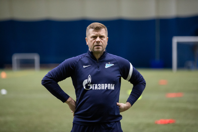 Тренировка команд ЮФЛ-1 и ЮФЛ-2 в «Газпром»-Академии