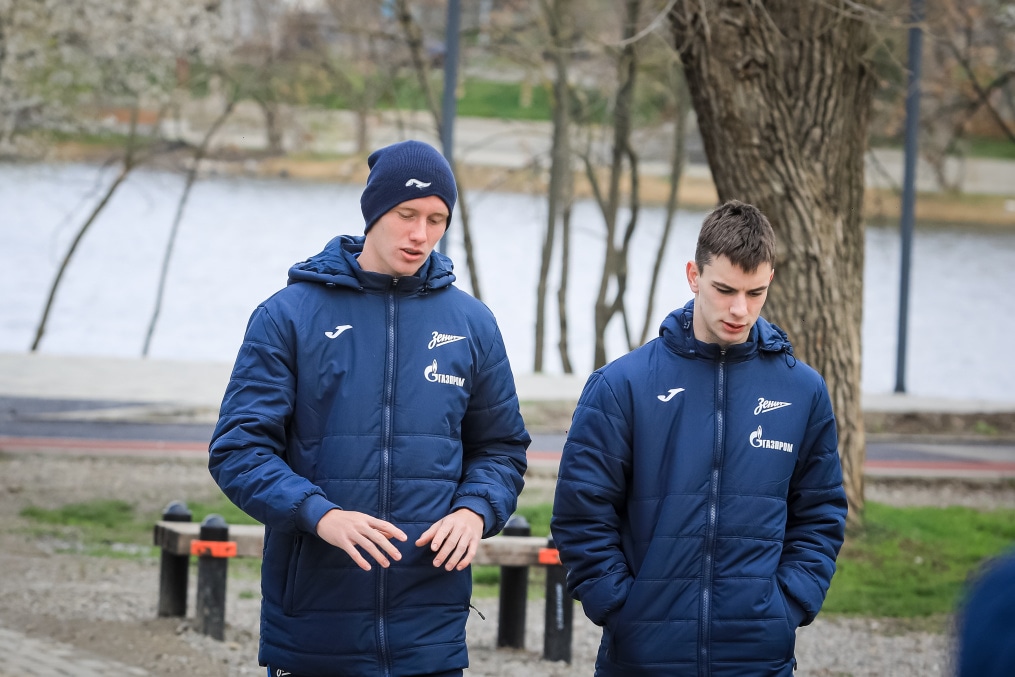 Прогулка молодежной команды «Зенит» перед матчем с «Краснодаром»